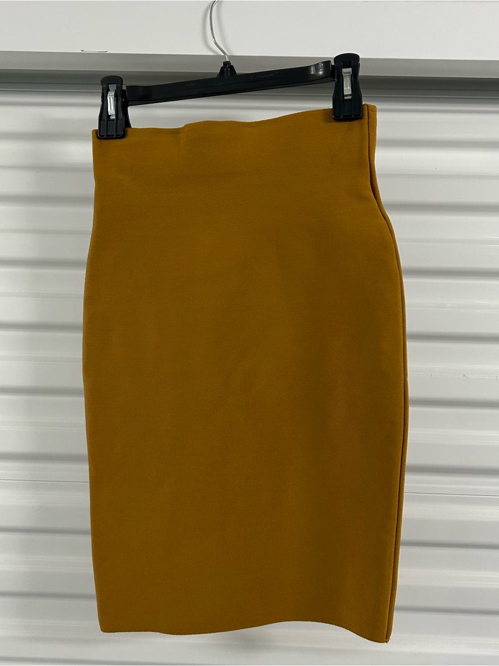 Tailored Mustard Pencil Skirt for Women
